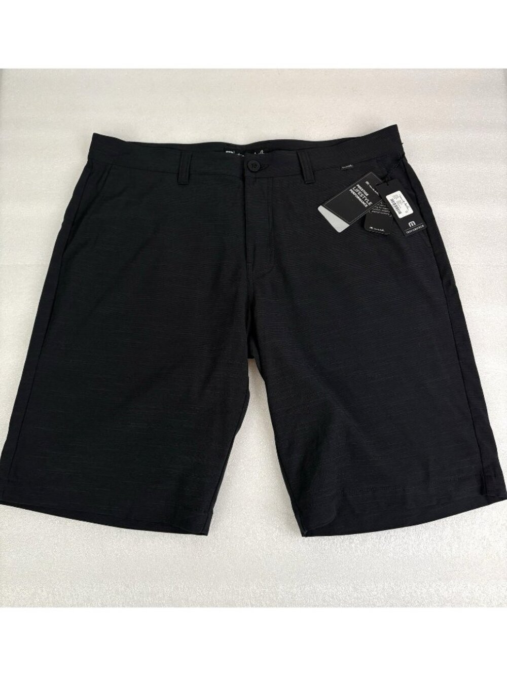 NWT Travis Mathew All In Golf Shorts Men’s 36 Waist 11” Inseam Stretch Black